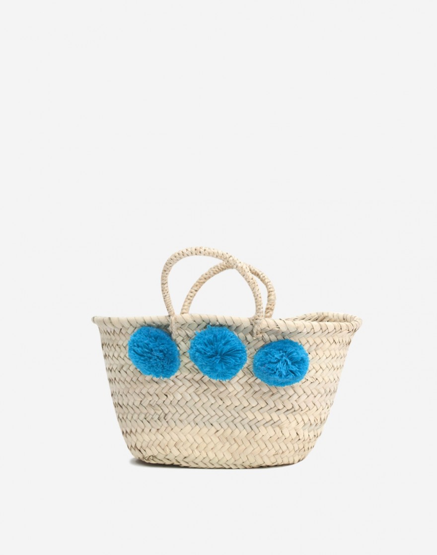 Panier Boho Bleu