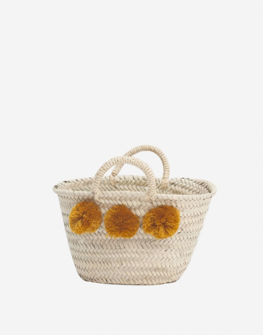 Panier Boho Moutarde