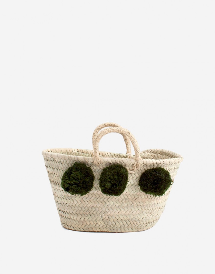 Panier Boho Vert
