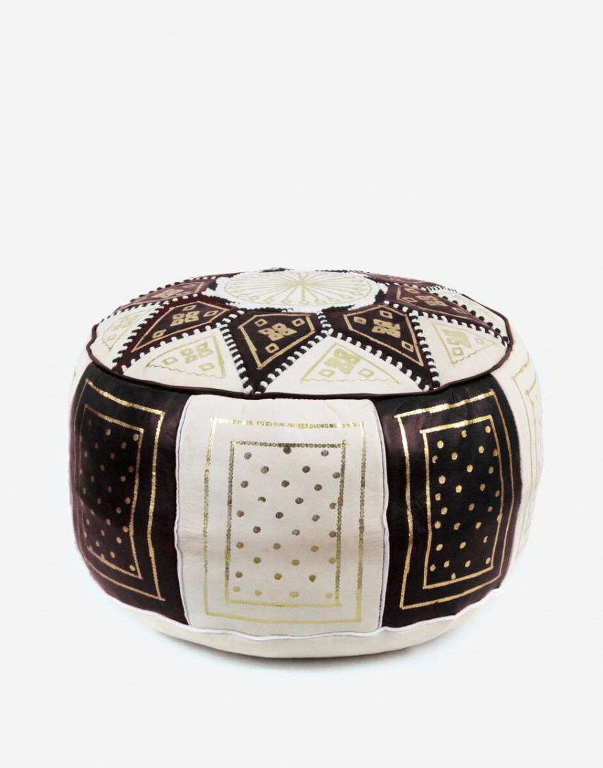 Pouf Marocain Noir