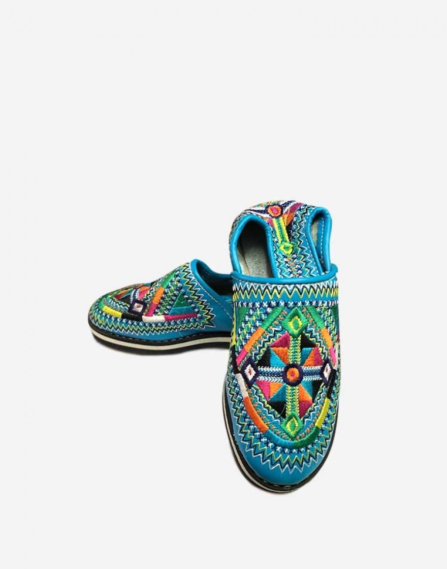 Babouche Amazigh Turquoise