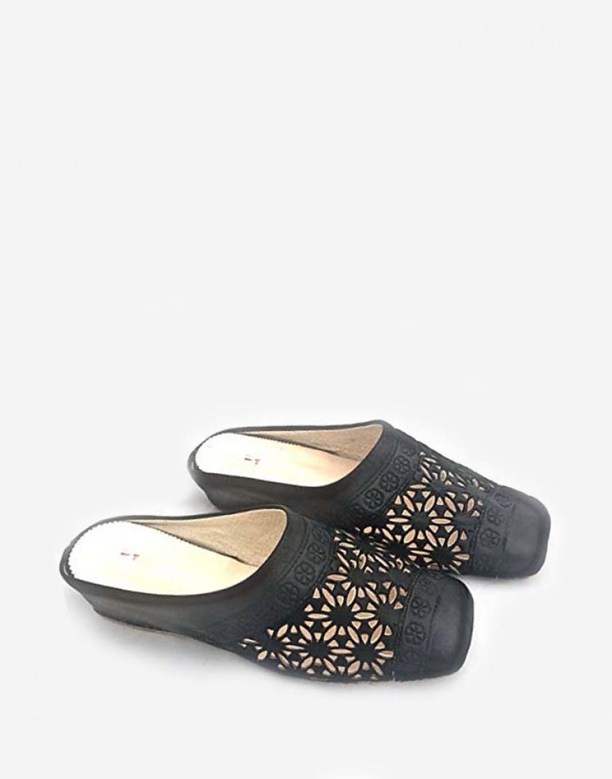 Babouche Baya Noir