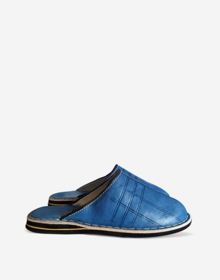 Babouche Dambira Bleu 