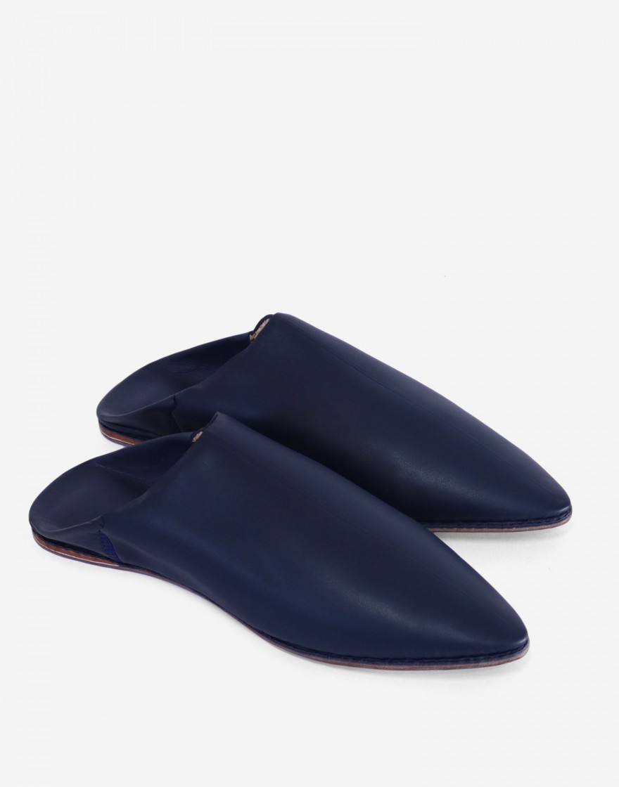 Babouche Fassi Indigo 