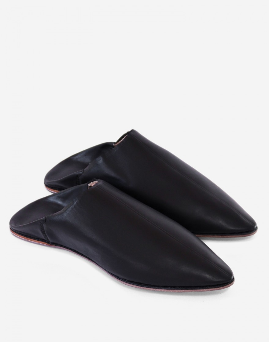 Babouche Fassi Noir 