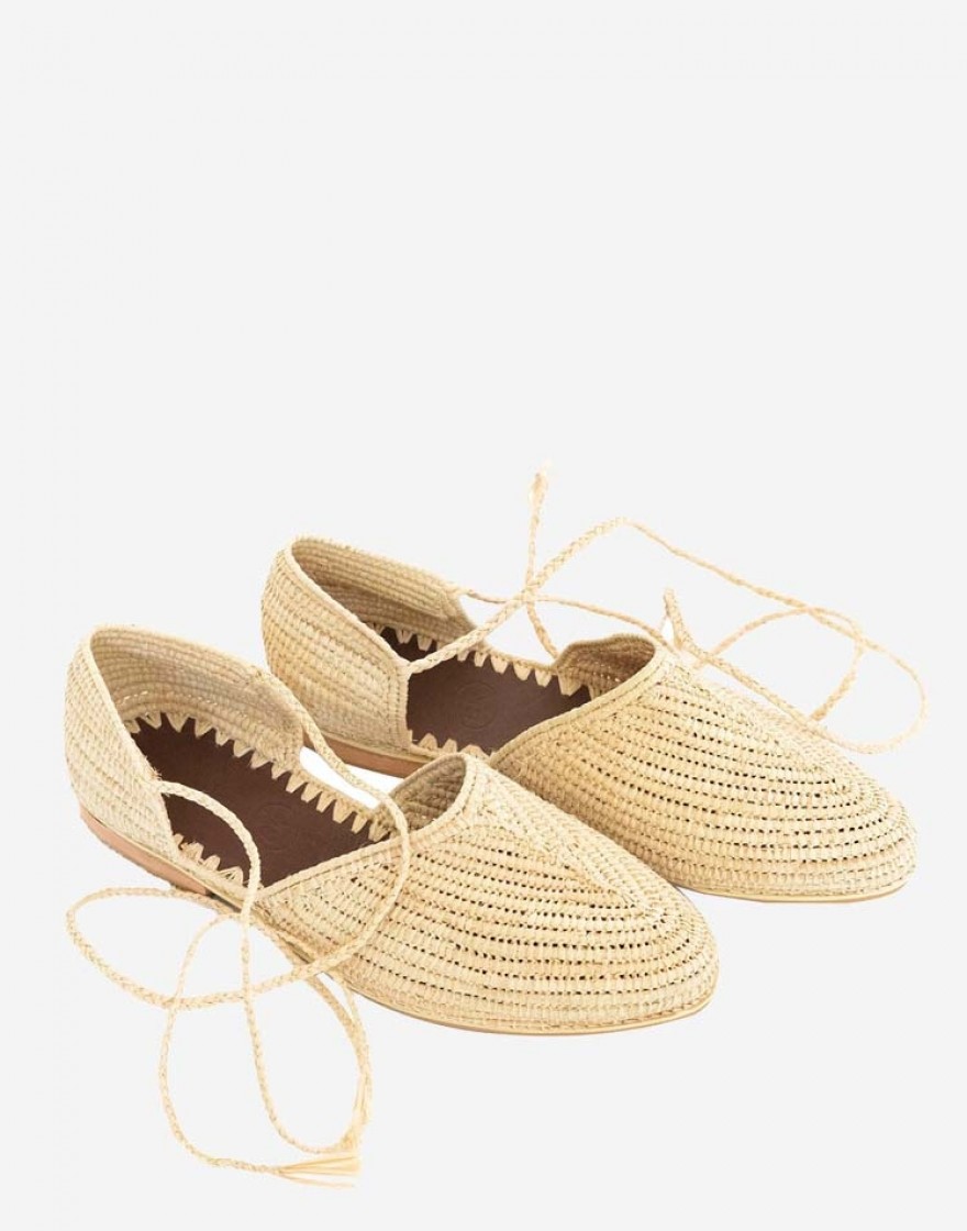 Espadrilles en Raphia Naturel