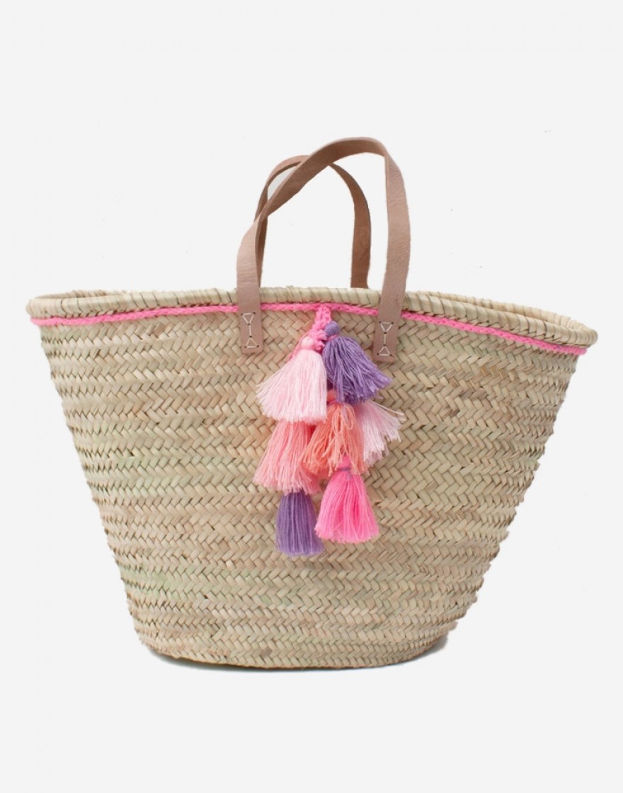 Panier à Pompons Multicolor