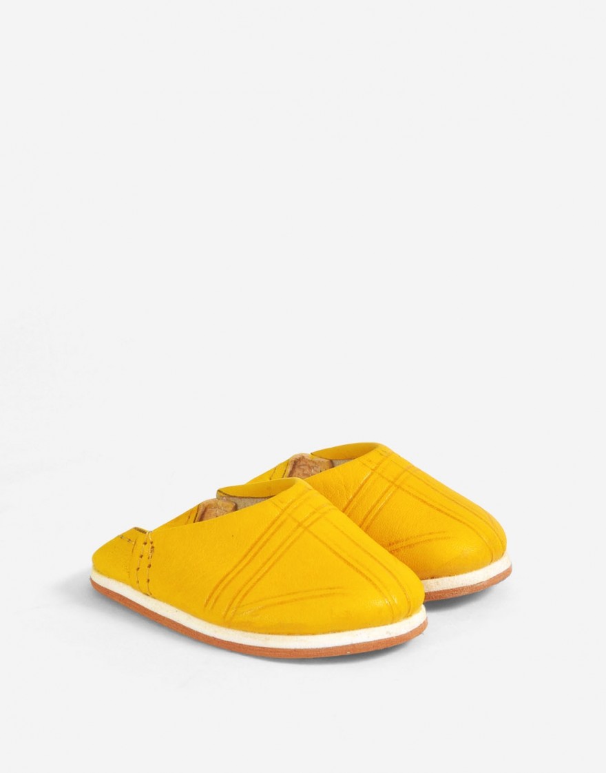 Babouche Arfoud Jaune - Enfant