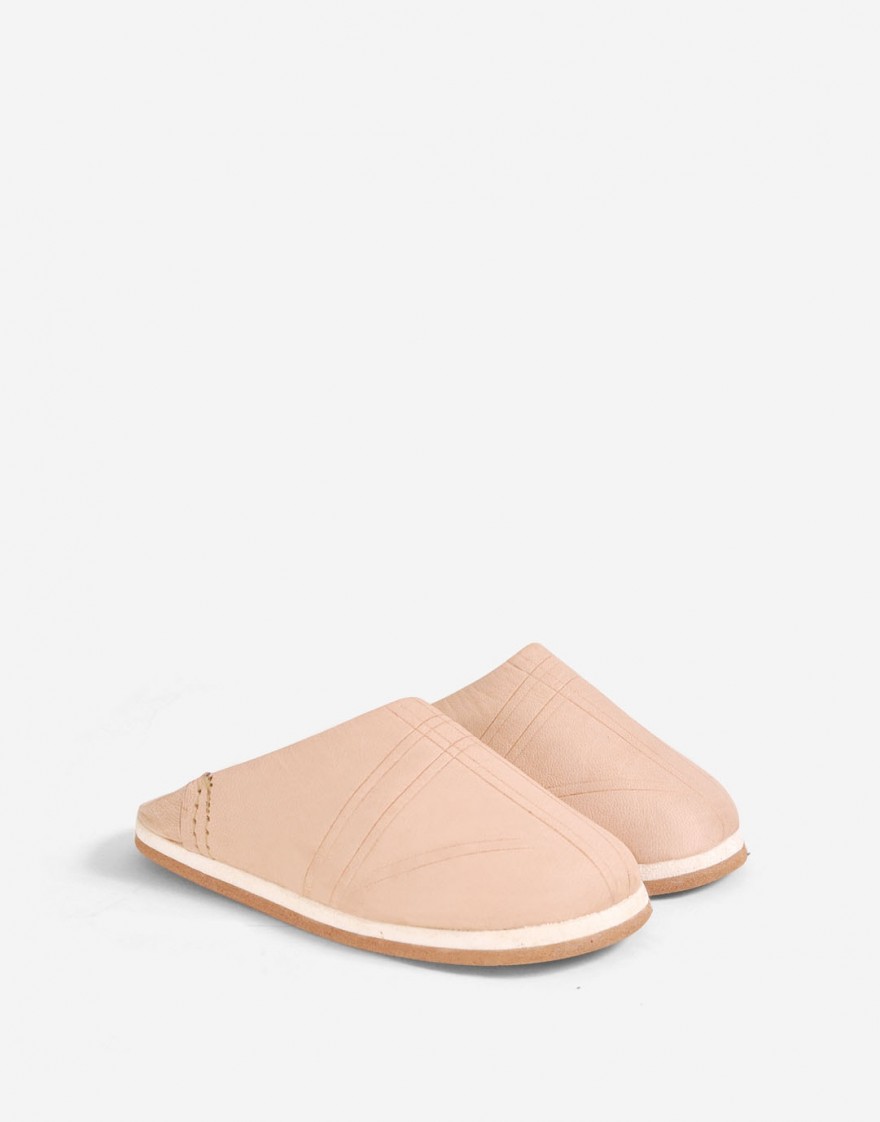 Babouche Arfoud Naturel - Enfant