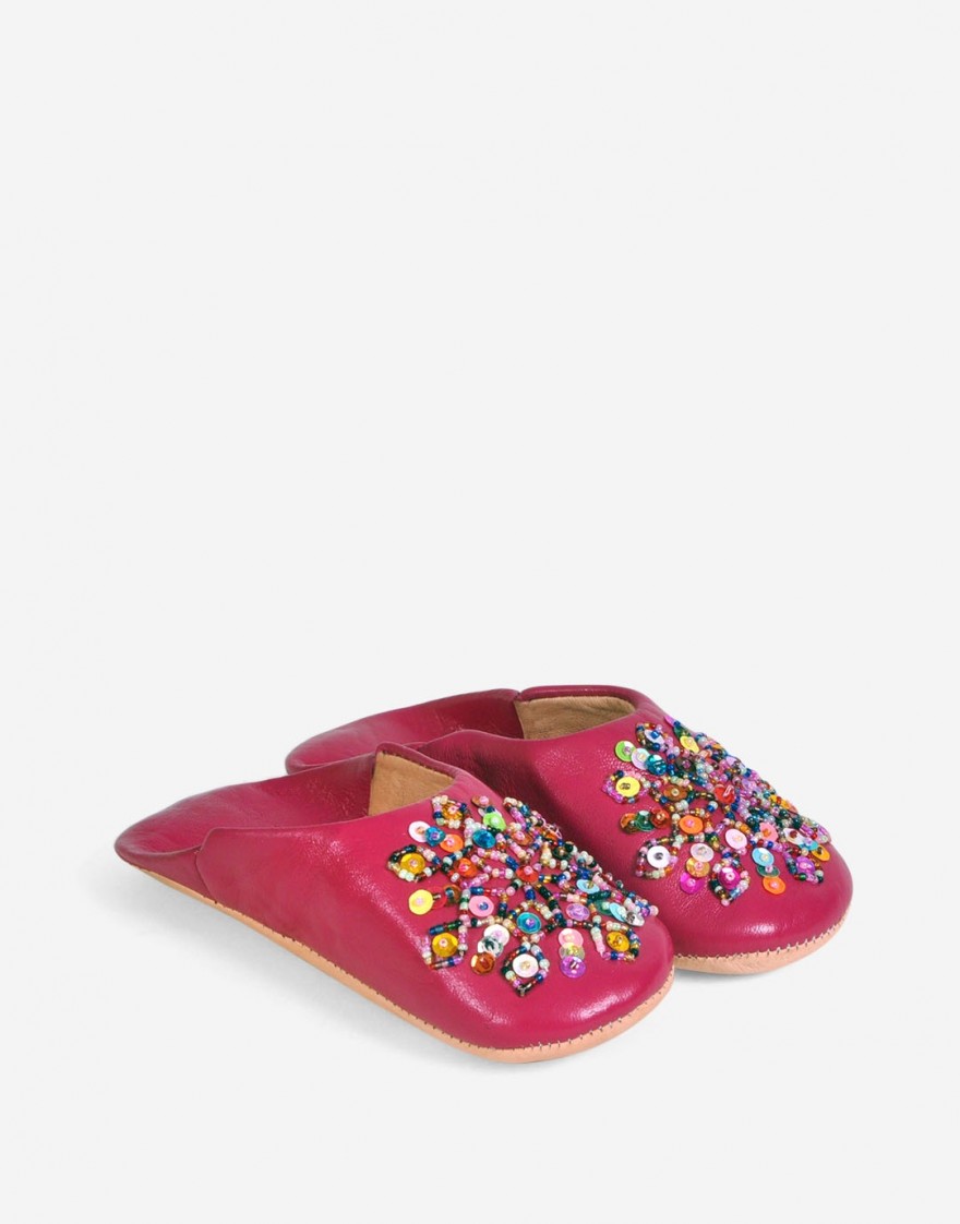 Babouche Nejma Framboise - Enfant