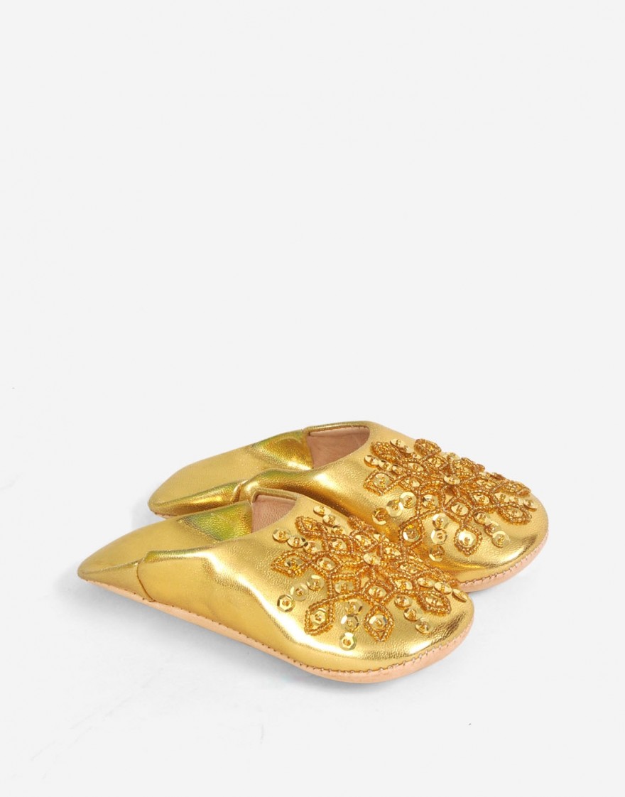 Babouche Nejma Gold - Enfant