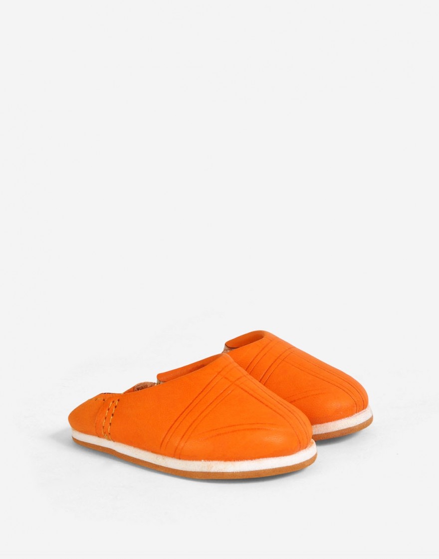Babouche Arfoud Orange - Enfant
