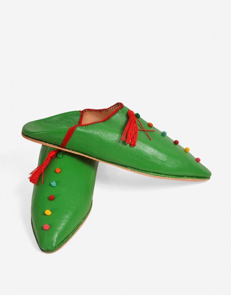 Babouche Lina vert