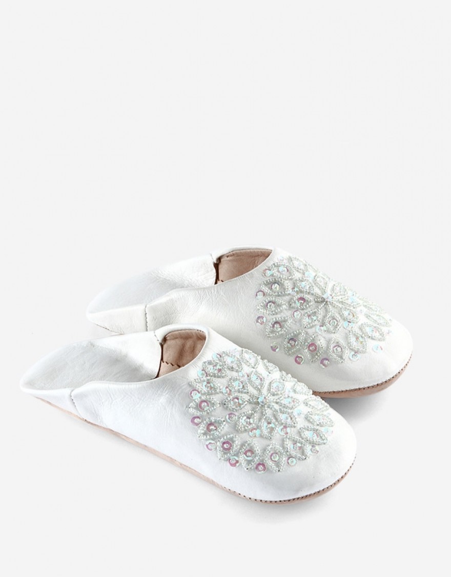 Babouche Nejma Blanc