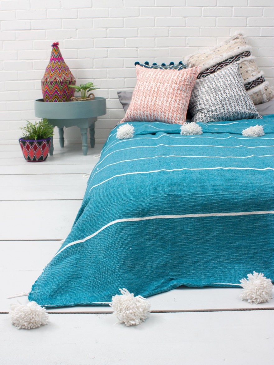 Couverture Marocaine Aqua