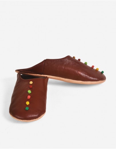 Babouche Dalia Marron