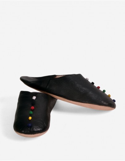 Babouche Dalia Noir