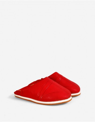 Babouche Arfoud Rouge - Enfant