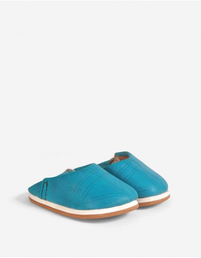 Babouche Arfoud Turquoise - Enfant