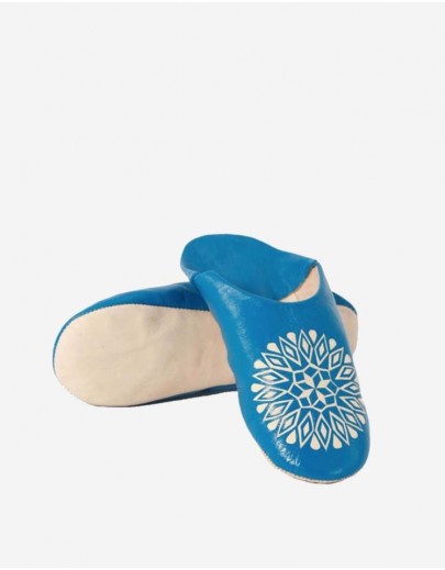 Babouche Dina Bleu Jean