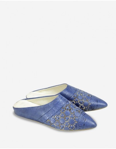 Babouche Kasbah Bleu Jean