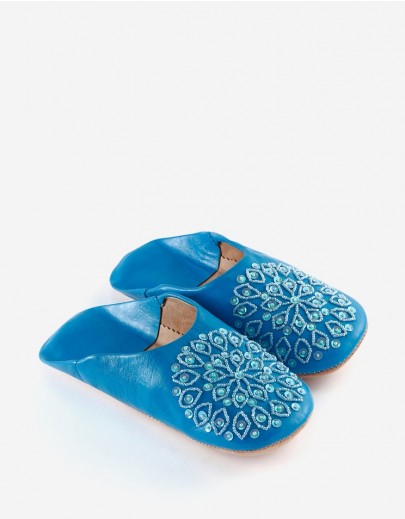 Babouche Nejma Bleu Ciel
