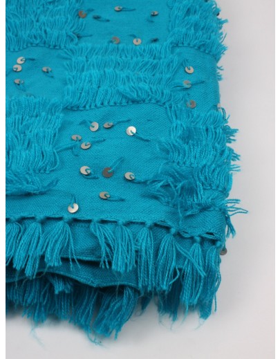 Couverture Handira Turquoise
