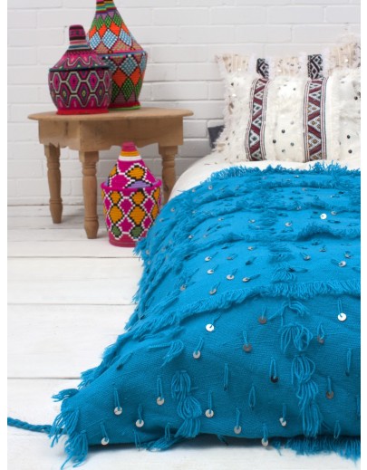 Couverture Handira Turquoise