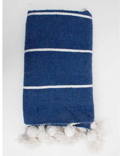 Couverture Marocaine Indigo