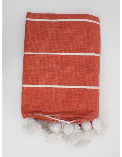 Couverture Marocaine Orange