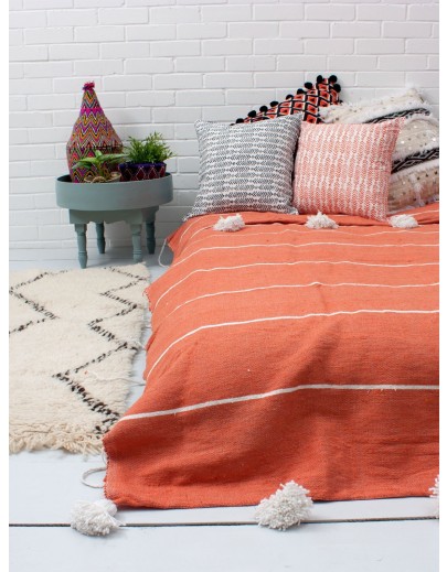 Couverture Marocaine Orange