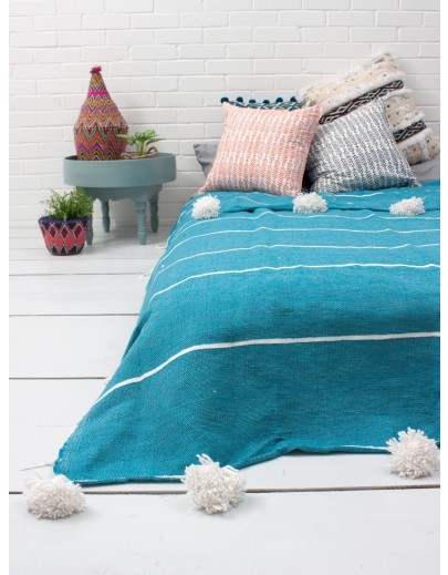 Couverture Marocaine Aqua