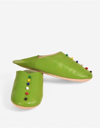 Babouche Dalia Vert Clair