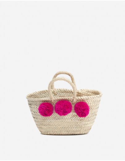 Panier Boho Fushia