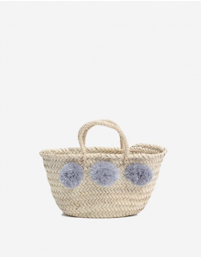 Panier Boho Gris