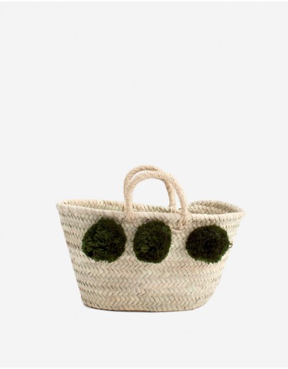 Panier Boho Vert