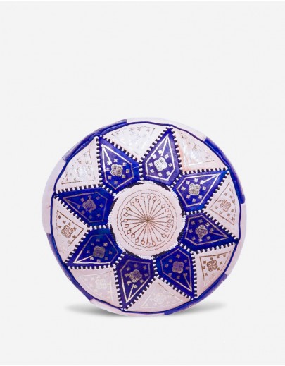 Pouf Marocain Bleu