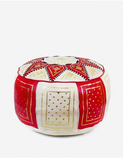 Pouf Marocain Rouge