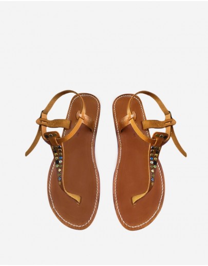 Sandales Cloutées Camel