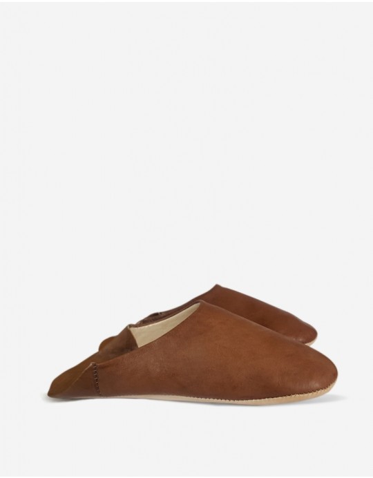 Babouche Anfa Marron