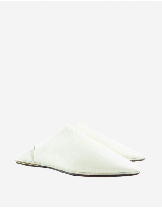 Babouche Royale de Fès Blanc