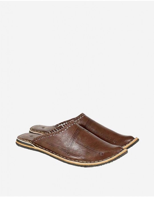 Babouche Yazid Marron 