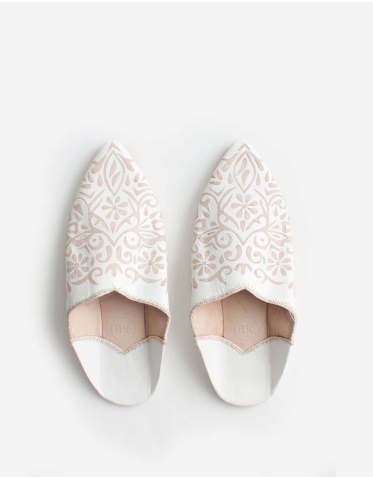 Babouche Farah Blanc