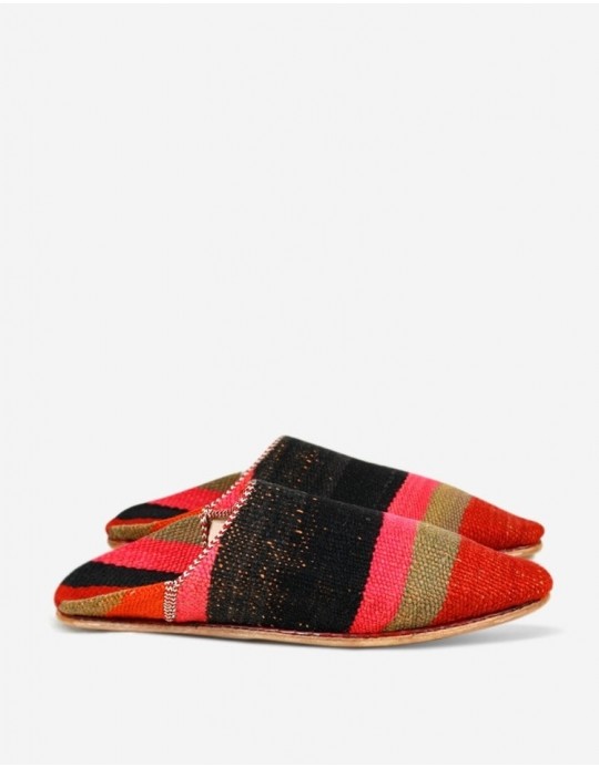 Babouche Kilim Noir 