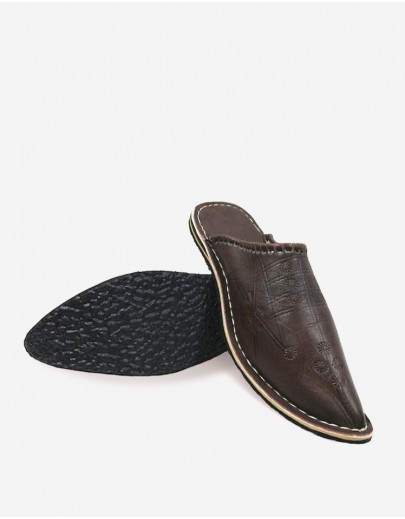 Babouche Aladin Marron 
