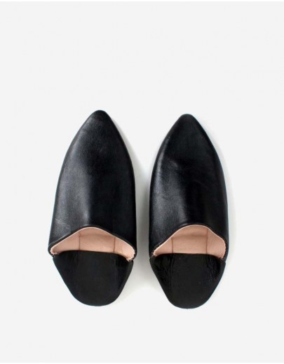 Babouche Atlas Noir 