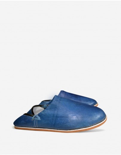 Babouche Arfoud Bleu Jean