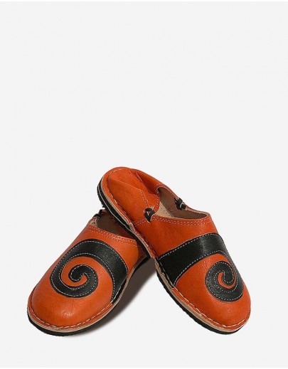 Babouche Spirale Orange