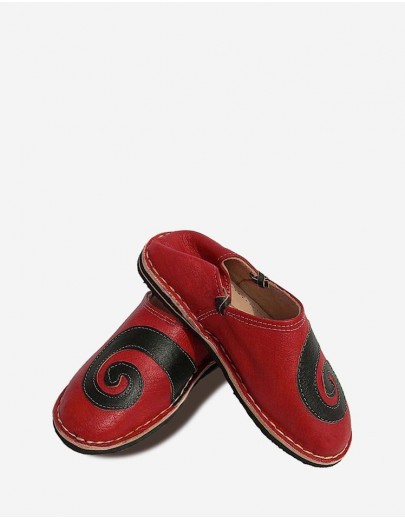 Babouche Spirale Rouge
