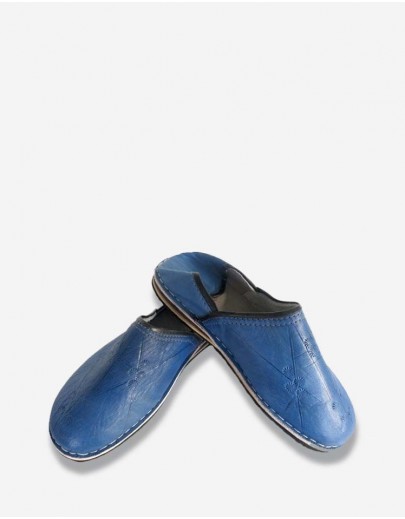 Babouche Berbères Bleu 